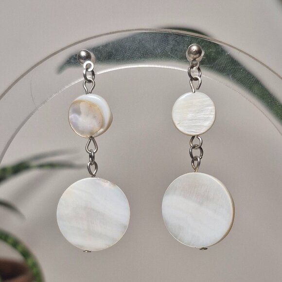Merfolk Creations Jewelry - Elegant Sea Shell Dangle Earrings | Ocean Inspired Accessories